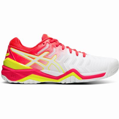 Női Asics Gel-Resolution 7 Teniszcipő AS0657291 Fehér/Rózsaszín